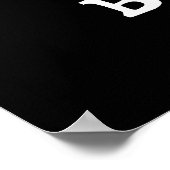 Peanut Aber ter Funny Food Pun Dark BG Poster (Ecke)