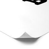 Peanut Aber ter Funny Food Pun Poster (Ecke)