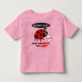 Peanut Allergie Alert Ladybug Shirt (Vorderseite)