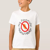 Peanut Allergie No Peanuts T - Shirt (Vorderseite)