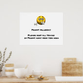 Peanut Allergisches Poster (Küche)