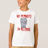 Peanut Allergy Elephant T-Shirt (Vorderseite)