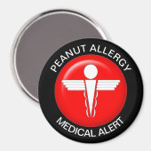 Peanut Allergy Magnet (Vorderseite/Rückseite)