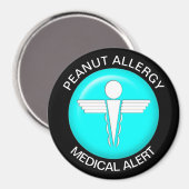 Peanut Allergy Magnet (Vorderseite/Rückseite)