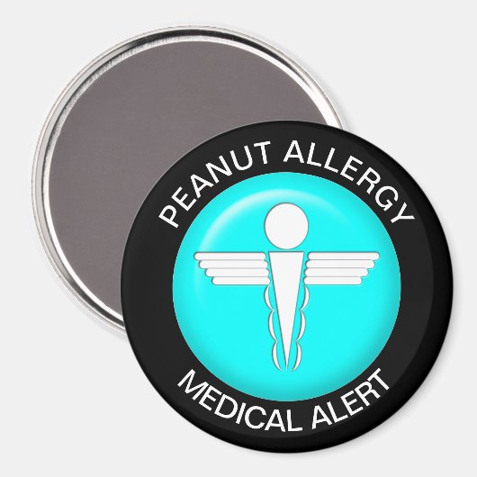 Peanut Allergy Magnet (Vorderseite/Rückseite)