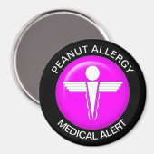 Peanut Allergy Magnet (Vorderseite/Rückseite)