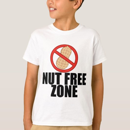 Peanut Allergy Nut Free Kid T-Shirt (Vorderseite)
