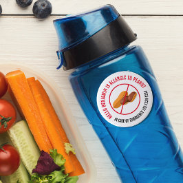 Peanut Allergy Runder Aufkleber