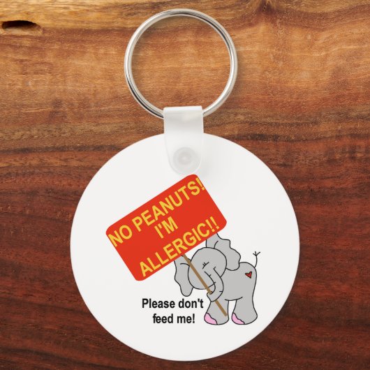 Peanut Allergy Schlüsselanhänger (Vorderseite)