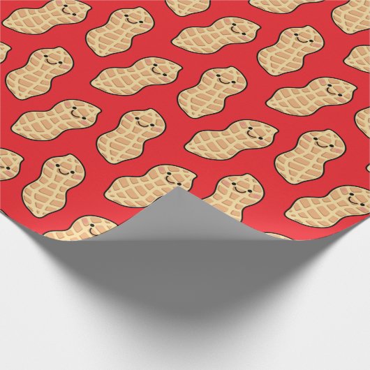 Peanut Birthday Party Kinder Niedliche Nut Cartoon Geschenkpapier (Ecke)