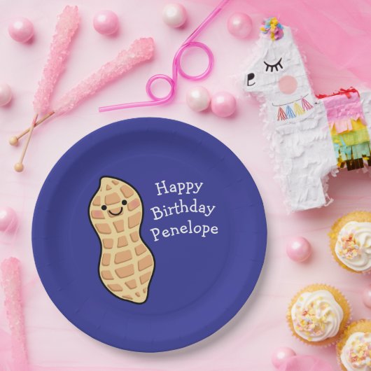 Peanut Birthday Party Kinder Niedliche Nut Cartoon Pappteller (Party)