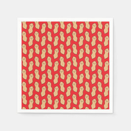 Peanut Birthday Party Kinder Niedliche Nut Cartoon Serviette