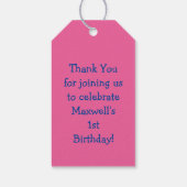 Peanut Birthday Party Niedlich Kids Cartoon Nut Geschenkanhänger (Rückseite)