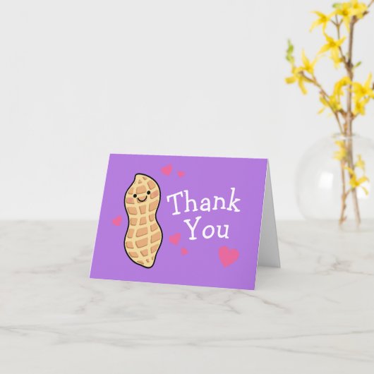 Peanut Birthday Party Niedlich Kids Cartoon Nut Karte (Gelbe Blume)