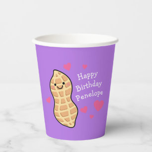 Peanut Birthday Party Niedlich Kids Cartoon Nut Pappbecher