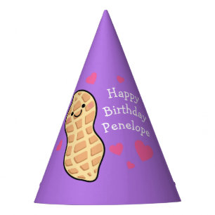 Peanut Birthday Party Niedlich Kids Cartoon Nut Partyhütchen