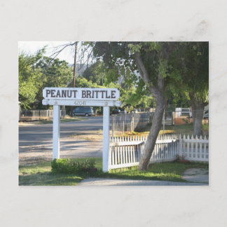 Peanut Brittle Sign in Murrieta, CA Postkarte
