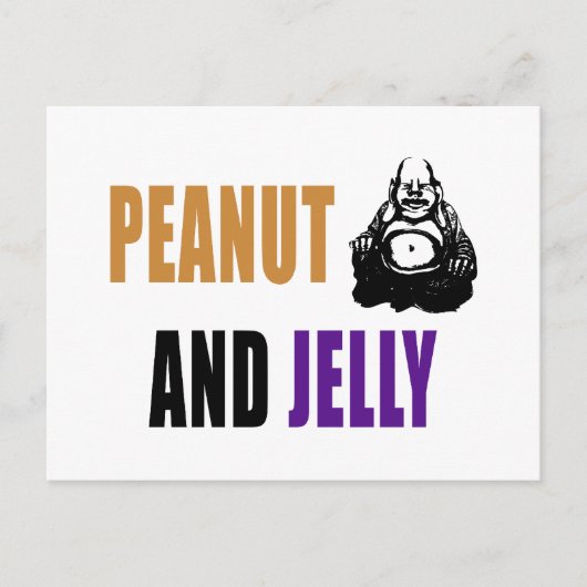 Peanut Buddha & Jelly Postkarte (Vorderseite)