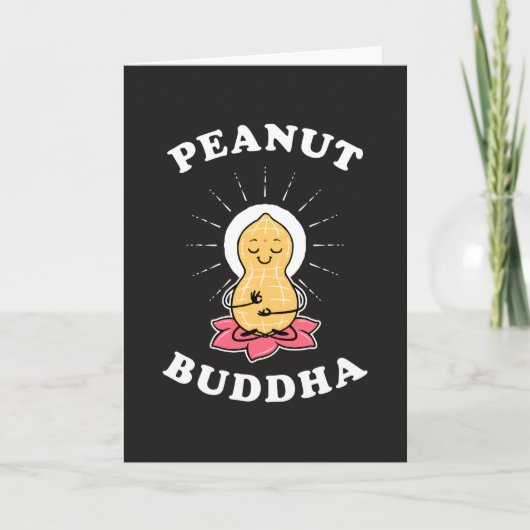 Peanut Buddha Karte (Vorderseite)