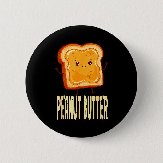 Peanut Butter &amp; Jelly Matching Couple Friends  Button (Vorderseite)