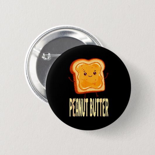 Peanut Butter &amp; Jelly Matching Couple Friends  Button (Vorne & Hinten)