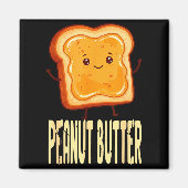 Peanut Butter &amp; Jelly Matching Couple Friends  Magnet (Vorne)