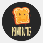 Peanut Butter & Jelly Matching Couple Friends Runder Aufkleber (Vorderseite)