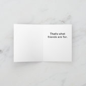 Peanut Butter and Banana Friend Card Karte (Innenseite)