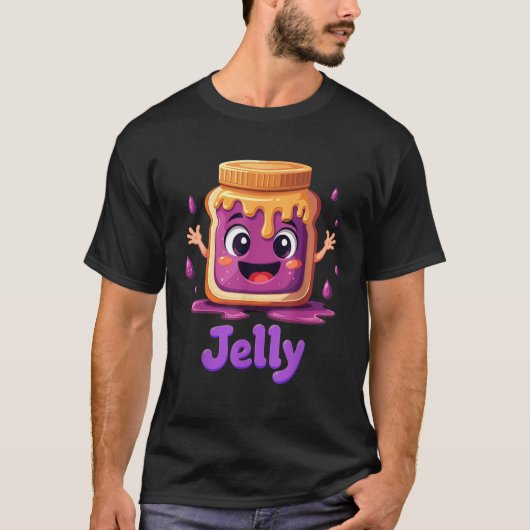 Peanut Butter And Jelly Best Friend Matching T-Shirt (Vorderseite)