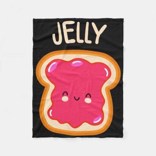 Peanut Butter And Jelly Twin Best Friend Matching Fleecedecke (Vorderseite)