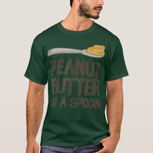 Peanut Butter auf einem Löffel Peanut Butter Liebh T-Shirt (Vorderseite)