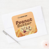 Peanut-Butter-Aufkleber Quadratischer Aufkleber (Umschlag)