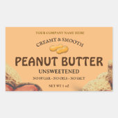 Peanut-Butter-Aufkleber Rechteckiger Aufkleber (Vorderseite)