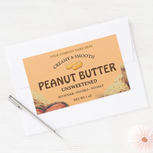 Peanut-Butter-Aufkleber Rechteckiger Aufkleber (Umschlag)