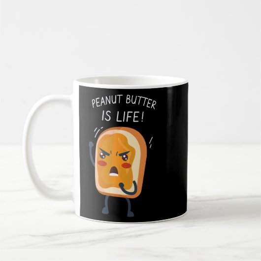 Peanut Butter Bekleidung Funny Gag Kaffeetasse (Links)