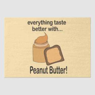 Peanut Butter Brot Snack Food Geschenk Seidenpapier