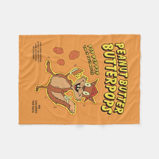 Peanut Butter Butterpops Fleecedecke (Vorderseite (Horizontal))