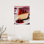 Peanut Butter Cheesecake AI Art Poster (Küche)