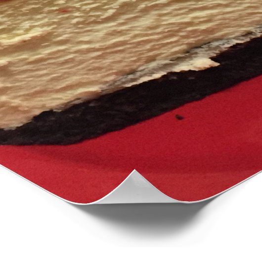 Peanut Butter Cheesecake Foto Poster (Ecke)