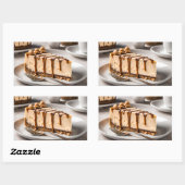 Peanut Butter Cheesecake Rechteckiger Aufkleber (Blatt)