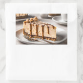Peanut Butter Cheesecake Rechteckiger Aufkleber (Tasche)