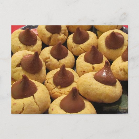 Peanut Butter Chocolate Drop Cookies Postkarte (Vorderseite)