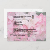 Peanut Butter Cookie Rezept Postkarte (Vorne/Hinten)