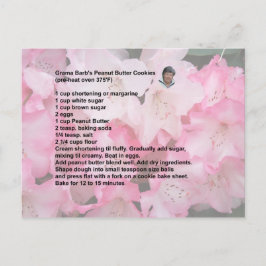 Peanut Butter Cookie Rezept Postkarte
