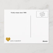 Peanut Butter Cookie Rezept Postkarte (Rückseite)