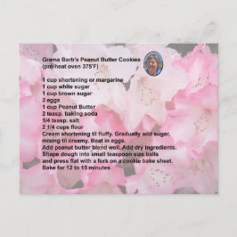Peanut Butter Cookie Rezept Postkarte