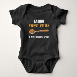 Peanut Butter Frühstück Lieblings-Sport Baby Strampler