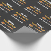 Peanut Butter Frühstück Lieblings-Sport Geschenkpapier (Ecke)