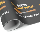 Peanut Butter Frühstück Lieblings-Sport Geschenkpapier (Rolleneckpunkt)