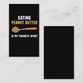 Peanut Butter Frühstück Lieblings-Sport Visitenkarte (Vorne/Hinten)